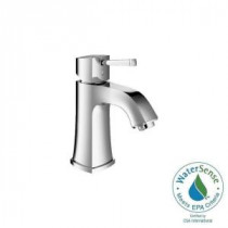 Grandera Deck-Mount Single Handle Low Arc Bathroom Faucet in StarLight Chrome