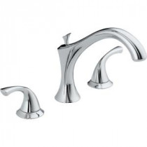 Addison 2-Handle Deck-Mount Roman Tub Faucet Trim Kit Only in Chrome (Valve Not Included)