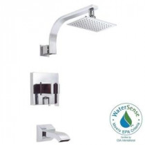 Sirius 1-Handle Pressure Balance Tub and Shower Faucet Trim Kit in Chrome (Valve Not Included)