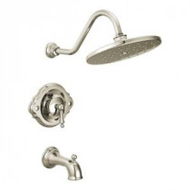 Waterhill Single-Handle 1-Spray Tub and Shower Faucet Trim Kit in Nickel (Valve Sold Separately)