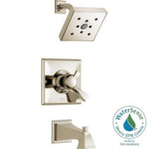 Dryden 1-Handle H2Okinetic Tub and Shower Faucet Trim Kit in Polished Nickel (Valve Not Included)