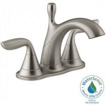 Willamette 4 in. Centerset 2-Handle Bathroom Faucet in Vibrant Brushed Nickel
