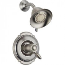 Victorian TempAssure 17T Series 1-Handle Shower Faucet Trim Kit Only in Stainless (Valve Not Included)