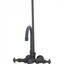 TW15 2-Handle Wall-Mount Roman Tub Faucet without Handshower in Oil Rubbed Bronze