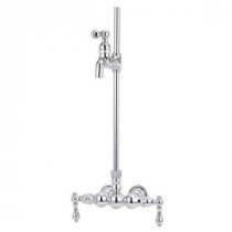 TW17 2-Handle Claw Foot Tub Faucet without Handshower in Polished Brass