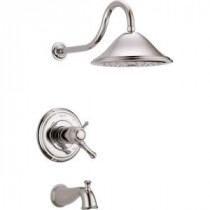 Cassidy TempAssure 17T Series 1-Handle Tub and Shower Faucet Trim Kit Only in Polished Nickel (Valve Not Included)
