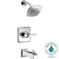 Ashlyn 1-Handle Pressure Balance Tub and Shower Faucet Trim Kit in Chrome (Valve Not Included)