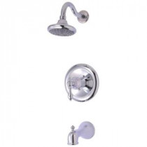 Signature 1-Handle Tub and 1-Spray Shower Faucet in Chrome