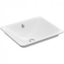 Iron Plains Vessel Sink in White