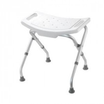 Adjustable Bath and Shower Seat in White