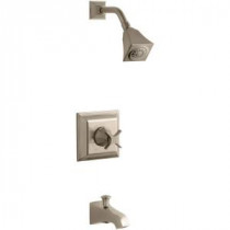 Memoris 1-Handle Pressure-Balancing Tub and Shower Faucet Trim Kit in Vibrant Brushed Bronze (Valve Not Included)