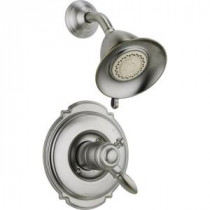 Victorian 1-Handle Shower Only Faucet Trim Kit in Stainless (Valve Not Included)