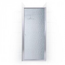 Paragon Series 31 in. x 82 in. Framed Continuous Hinge Shower Door in Chrome with Aquatex Glass