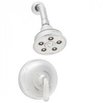 Caspian Pressure Balance Valve and Trim in Shower Combination in Polished Chrome