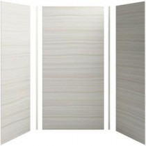 Choreograph 48in. X 36 in. x 96 in. 5-Piece Shower Wall Surround in VeinCut Dune for 96 in. Showers