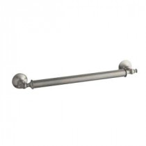 Traditional 18 in. x 1-1/4 in. Screw Grab Bar in Vibrant Brushed Nickel