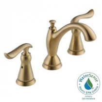 Linden 8 in. Widespread 2-Handle High-Arc Bathroom Faucet in Champagne Bronze Featuring Diamond Seal Technology