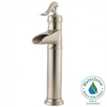 Ashfield Single-Hole Single-Handle High-Arc Vessel Bathroom Faucet in Brushed Nickel
