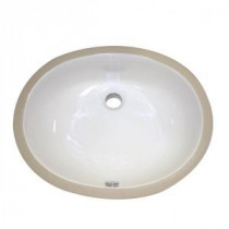 Classically Redefined Undercounter Bathroom Sink in White