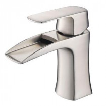 Fortore Single Hole Single-Handle Low-Arc Bathroom Faucet in Brushed Nickel
