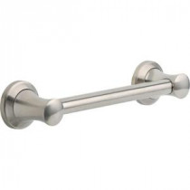Transitional Decorative ADA 12 in. x 1.25 in. Grab Bar in Stainless