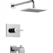 Vero 1-Handle Tub and Shower Faucet Trim Kit Only in Chrome (Valve Not Included)