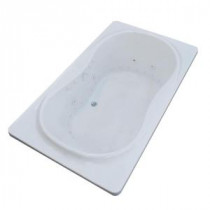 Star 6 ft. Whirlpool and Air Bath Tub in White