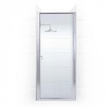 Paragon Series 36 in. x 74 in. Framed Continuous Hinged Shower Door in Chrome with Clear Glass