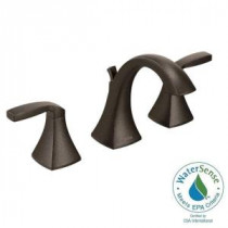 Voss 8 in. Widespread 2-Handle High-Arc Bathroom Faucet Trim Kit in Oil Rubbed Bronze (Valve Sold Separately)