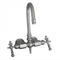 2-Handle Claw Foot Tub Faucet without Hand Shower in Chrome