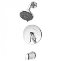 Elm 1-Handle 3-Spray Tub and Shower Faucet in Chrome