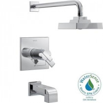 Ara TempAssure 17T Series 1-Handle Tub and Shower Faucet Trim Kit in Chrome (Valve Not Included)