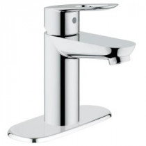 BauLoop Basin Mixer 4 in. Centerset Single Handle OHM Bathroom Faucet in StarLight Chrome with Escutcheon