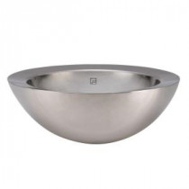 Simply Stainless Double Walled Vessel Sink in Brushed Stainless Steel