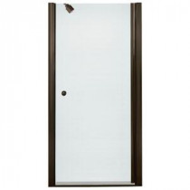 Finesse 31-1/2 in. x 65-1/2 in. Semi-Framed Pivot Shower Door in Deep Bronze