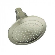 Memoirs Classic 1-Spray 5 1/2 in. Fixed Shower Head in Brushed Nickel