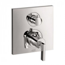 Axor Citterio 2-Handle Thermostatic Valve Trim Kit with Volume Control and Diverter in Chrome (Valve Not Included)