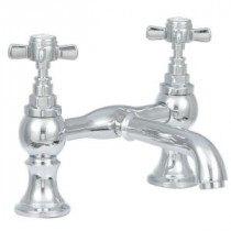 2-Handle Claw Foot Tub Faucet without Hand Shower in Chrome
