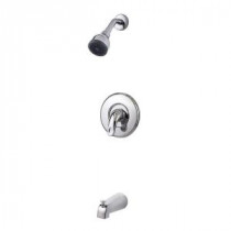 Serrano Single-Handle Tub and Shower Faucet Trim Kit in Polished Chrome (Valve Not Included)