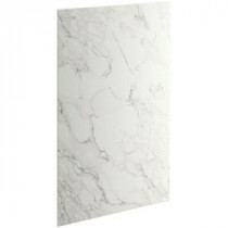 Choreograph 0.3125 in. x 42 in. x 72 in. 1-Piece Bath/Shower Wall Panel in CrossCut Dune for 72 in. Bath/Showers