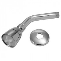 Mixet 1-Spray 1.875 in. Showerhead with 5-3/8 in. Shower Arm and Flange in Chrome