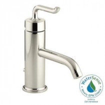 Purist Single Hole Single Handle Low-Arc Bathroom Faucet in Vibrant Polished Nickel