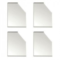 Acrylic Mirror Corner Plates (4-Pack)