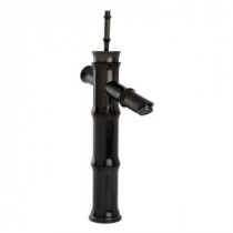 Bamboo Single Hole Single-Handle Vessel Bathroom Faucet in Oil Rubbed Bronze