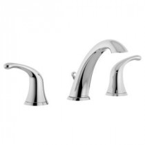 Unity 8 in. Widespread 2-Handle Mid-Arc Bathroom Faucet in Chrome