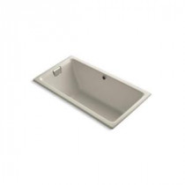 Tea-for-Two 5.5 ft. Air Bath Tub in Biscuit