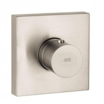 Axor Starck 1-Handle Thermostatic Valve Trim Kit in Brushed Nickel (Valve Not Included)