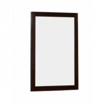 21.25-in. W x 31.5-in. H Modern Plywood-Veneer Wood Mirror In Wenge
