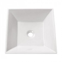 Above Counter Vessel Sink in White