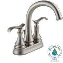 Kinley 4 in. Centerset 2-Handle Bathroom Faucet in SpotShield Brushed Nickel
